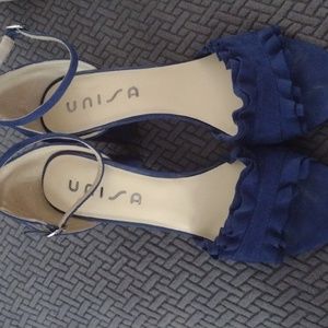 Unisa Royal blue 3inch suede heels